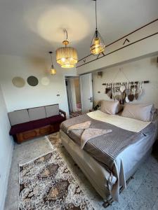 Postel nebo postele na pokoji v ubytování Anuket House