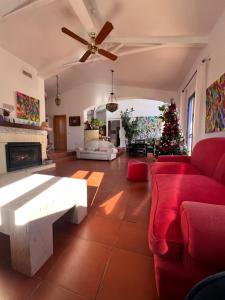 Posezení v ubytování Espacio Shangrila.One