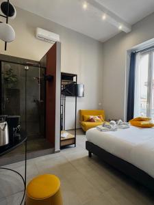 Ένα ή περισσότερα κρεβάτια σε δωμάτιο στο TERA house&rooms