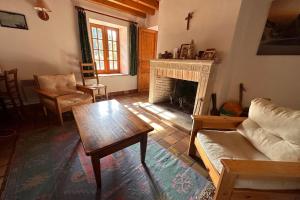 Posezení v ubytování Le Nid de Pajonnière en chartreuse