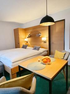 Postel nebo postele na pokoji v ubytování Chalet Achat