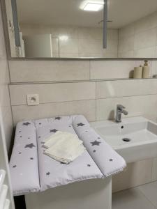 Koupelna v ubytování Orbis Luna Apartman