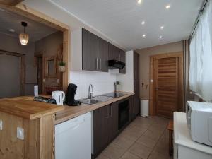 Η κουζίνα ή μικρή κουζίνα στο Homency - Résidence de l'Oisans C0