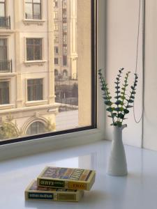 Knihovna v apartmánu