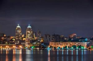 Γενική άποψη της πόλης Ντνίπρο ή θέα της πόλης από  αυτό το διαμέρισμα +3 φωτογραφίες