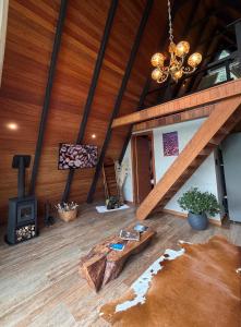 TV a/nebo společenská místnost v ubytování Cabana Catuaí