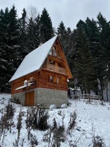Το RETRO CHATA Kubínska τον χειμώνα