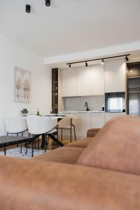 Η κουζίνα ή μικρή κουζίνα στο Una Lux Apartment