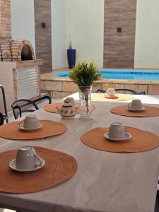 Tiện nghi pha trà/cà phê tại Casa Praia Linda