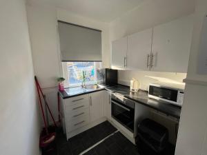 Η κουζίνα ή μικρή κουζίνα στο Simple basic flat apartment studio