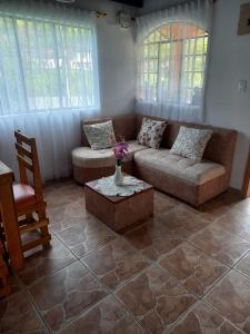 Χώρος καθιστικού στο Casa del cielo