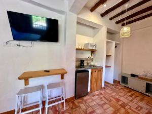 Η κουζίνα ή μικρή κουζίνα στο Casa Mónica Barichara