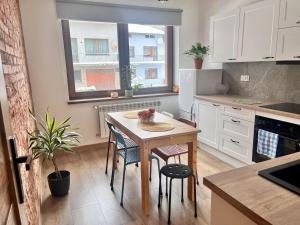 Kuchyň nebo kuchyňský kout v ubytování Na Ogrodowej między Tatrami a Gorcami + 15 fotografií