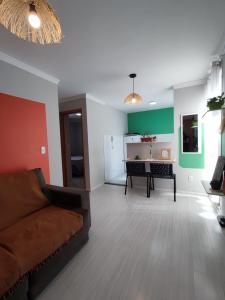 Kuchyň nebo kuchyňský kout v ubytování Apartamento aconchegante e tranquilo Suzano