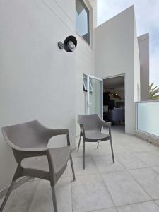 En balkon eller terrasse på The Nautical Nook