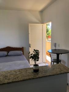 Postel nebo postele na pokoji v ubytování Kitnet em Araras