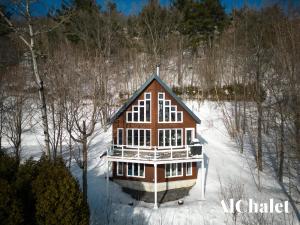 Το Älpha-M - magnifique vue sur le fleuve τον χειμώνα