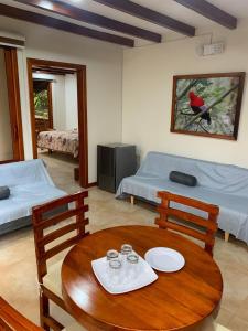 Χώρος καθιστικού στο Hostería Mindo Mágico