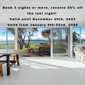 Un libro noches o más recibe descuento en la última noche válida en Sea Breeze Escape - Pet-Friendly Escape - Deal in description!, en Greenwell Point