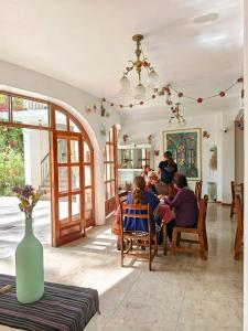 Χώρος καθιστικού στο Casa Munayki