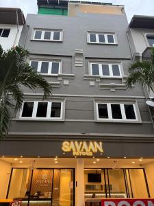 El edificio en el que está el apartahotel