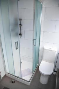 Et badeværelse på Wohnung 4 im Haus Wattenblick + 7 billeder