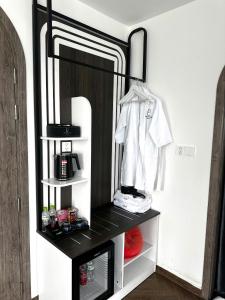 Kuchyň nebo kuchyňský kout v ubytování Sky View