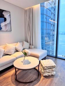 Posezení v ubytování Vela Ha Van's House Ha Long