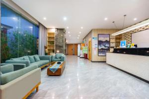 Χώρος καθιστικού στο Mushanxun Hotel Changsha Yuelushan Orange Isle Branch