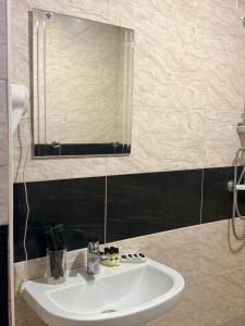 Koupelna v ubytování Apartment Once in Kazbegi