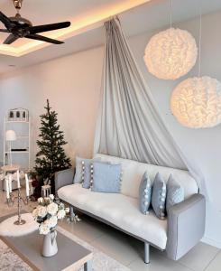 Χώρος καθιστικού στο Blubelle Apt Near Lake Garden Zoo With Wifi Netflix +63 φωτογραφίες