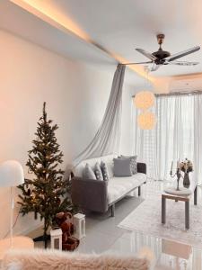 Χώρος καθιστικού στο Blubelle Apt Near Lake Garden Zoo With Wifi Netflix