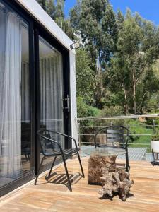 Balkón nebo terasa v ubytování Xaxa Lodge