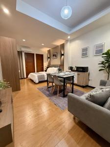 Χώρος καθιστικού στο Lafontana Hometel