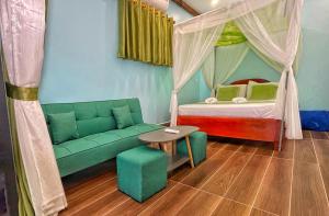 Una cama o camas en una habitación de Nary Garden