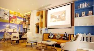 Χώρος καθιστικού στο VX Kaifeng Jinming Avenue Songcheng Road Hotel