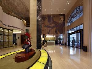 Ο χώρος του λόμπι ή της ρεσεψιόν στο Yihe Grand Hotel