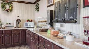 a kitchen with aasteryasteryasteryasteryasteryasteryasteryasteryasteryasteryasteryastery at Econo Lodge Van Horn in Van Horn