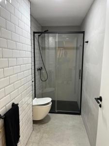 Phòng tắm tại Les Cases de Laia