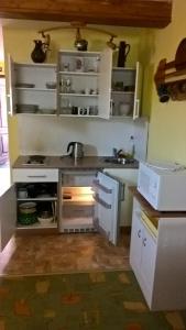 Kuchyň nebo kuchyňský kout v ubytování Ubytování u Jeřábků - parkování zdarma