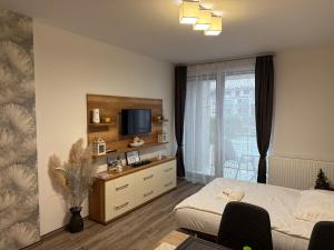 Postel nebo postele na pokoji v ubytování Crystal R31 Relax + 28 fotografií