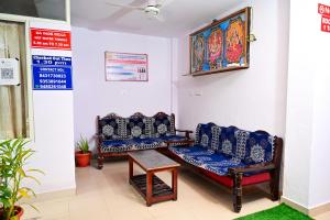 Posezení v ubytování New Kanyakumari Lodge