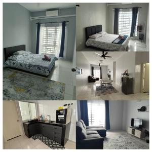 Giường trong phòng chung tại HS Homestay Casa Klebang Ipoh