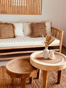 Ένα ή περισσότερα κρεβάτια σε δωμάτιο στο La perle de la fournaise