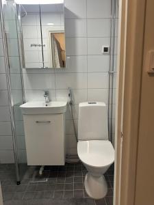 Koupelna v ubytování Functional studio in the center