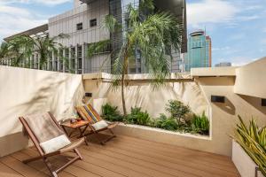 Μπαλκόνι ή βεράντα στο Broadcasting & Television Hotel