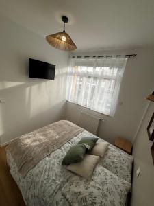 Voodi või voodid majutusasutuse Les meublés de l Etoile toas