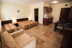 Kuchyň nebo kuchyňský kout v ubytování Family hotel Apolon