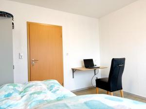 Postel nebo postele na pokoji v ubytování EG Einzel-Apartment - 24h Check In