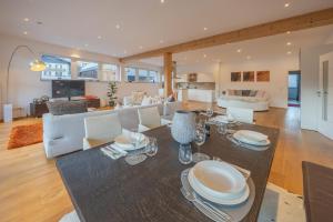 Posezení v ubytování Luxury City Penthouse Villach